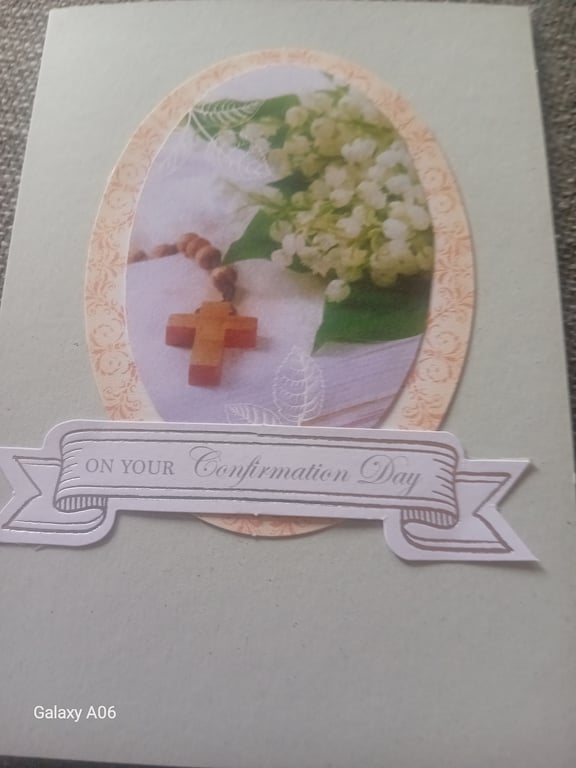 Confirmation Day Handmade Card 