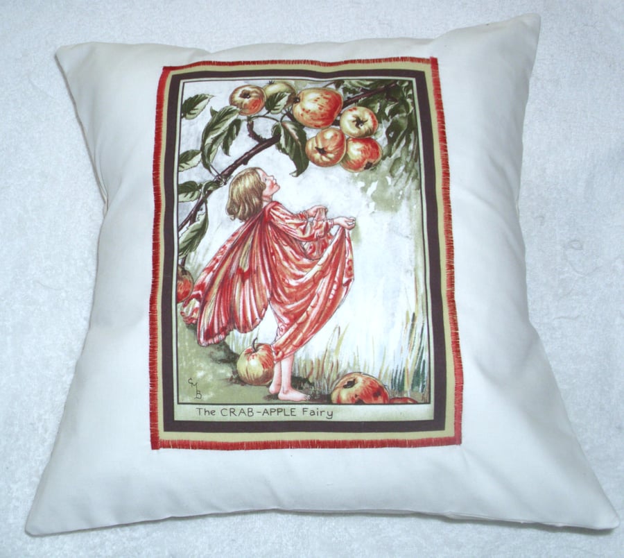 The Crab Apple Fairy cushion