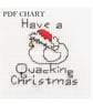 Duck Theme Christmas small Cross stitch Digital PDF Chart - Image 1