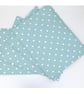 Placemats Set of 4 Polka Dots Duck Egg White Polka Dot Table Setting 16"x12"