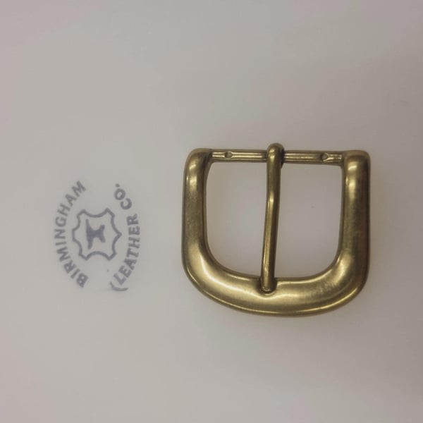 35mm Solid Brass Belt Buckle Made In Italy