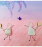 Seaglass and seapottery canvas "FRIENDS" - Image 7