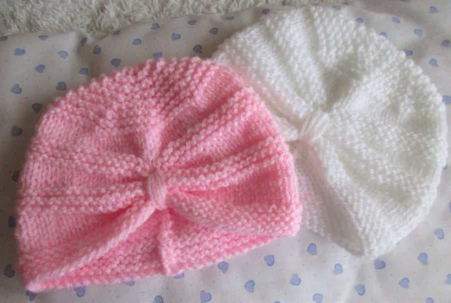 Special Order for Anne Newborn Turban Style Hats