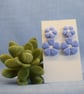 Double Flower Dangle Earrings - Image 7
