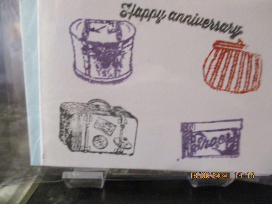 Happy Anniversary Bags Card
