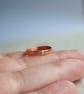 Hammered Copper Band Ring for Finger or Thumb - Image 2