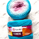 1 cake x 250g YarnArt Flowers Yarn Cake - Colour 294 : Cotton Blend