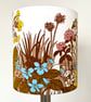 Pretty Floral Wildflower Design Lampshade in 60s KEW Duro Vintage Fabric  - Image 3