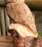 Birch Owl Carving