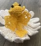 Crocheted Daisy dragon flower collectible - Image 3