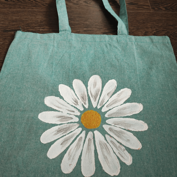 Hand painted tote bag 