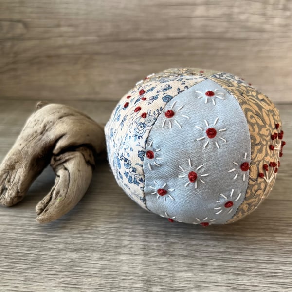 Hand Embroidered Stitched  Decorative Sphere Ball 