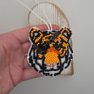 Pirate Tiger Bead embroidery decoration 
