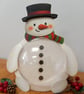 Snowman "Bauble Buddies" gift box, hanmade