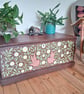 Hand painted trunk - William Morris style 