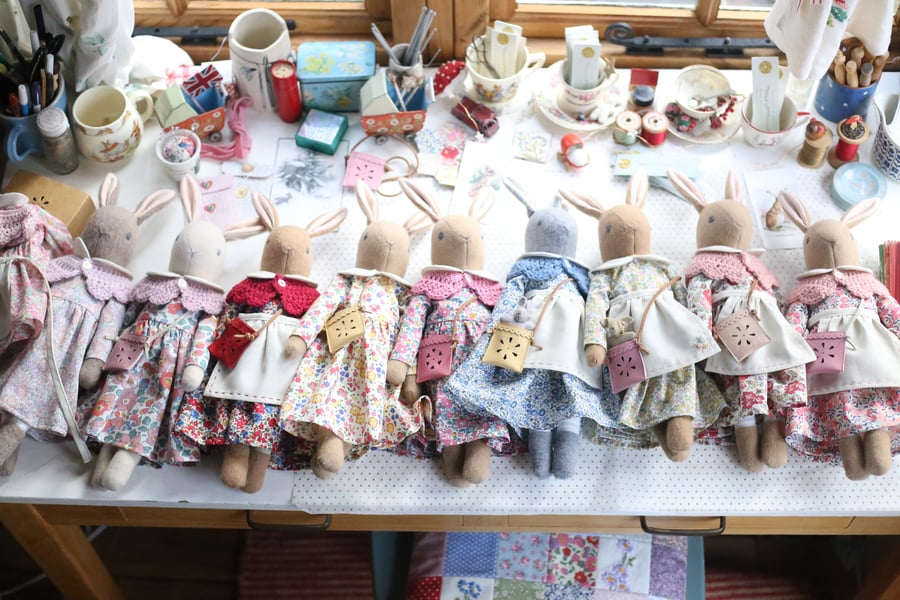 Heirloom Liberty Bunny - Medium size