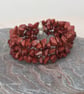 Red Jasper Memory Wire Bracelet - Image 2