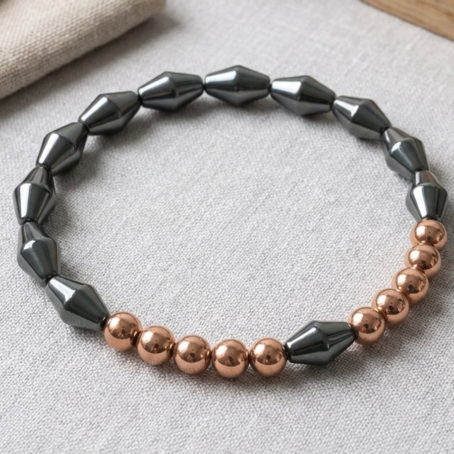 Unisex Hematite Bracelet 