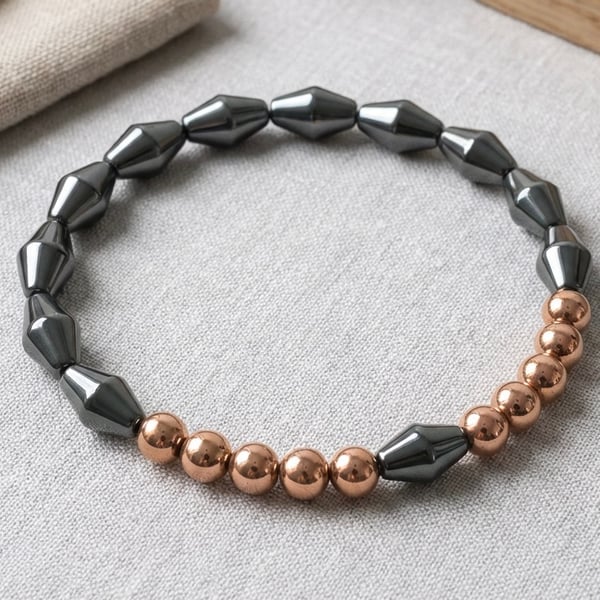 Unisex Hematite Bracelet 