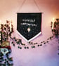 Practical Magic inspired banner, velvet art, witch decor - Image 4