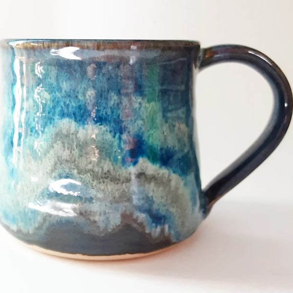 Tide at Night - Hand Thrown Stoneware Ceramic Mug