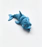 Cute Wiggly Dolphin - 3D Printed Sensory Stress Relief Toy & Desk Decor
