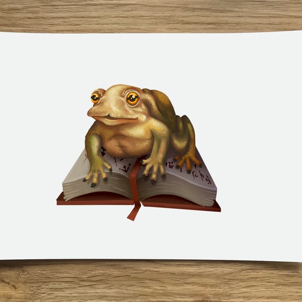 A6 Magical Toad Post Card (White Background)