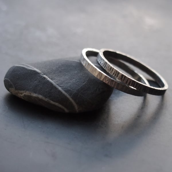 Two Silver Bark Rings