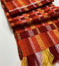 Autumn Musing vi - Contemporary Handwoven Lambswool Scarf - Long