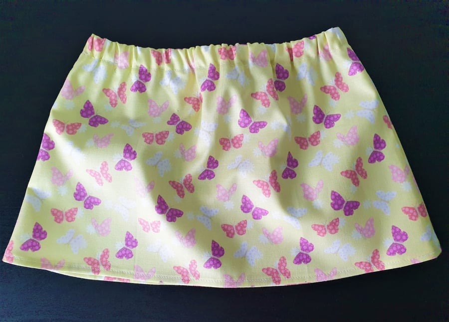 Baby's skirt with fun butterfly print