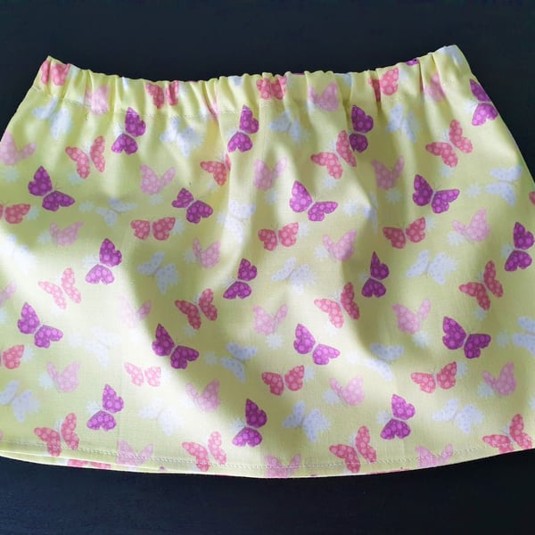 Baby's skirt with fun butterfly print