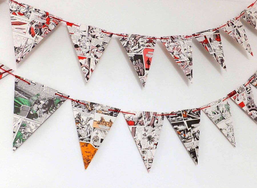 Victor Bunting - Boy's Party Bunting - Eco-Friendly Garland