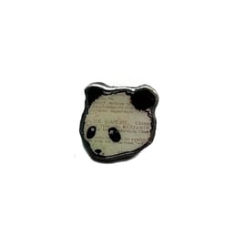 Whimsical little panda resin Brooch by EllyMental
