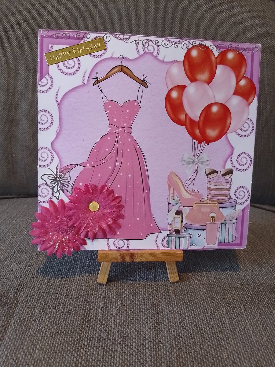 Party Time Birthday card handmade 