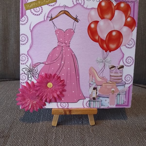 Party Time Birthday card handmade 
