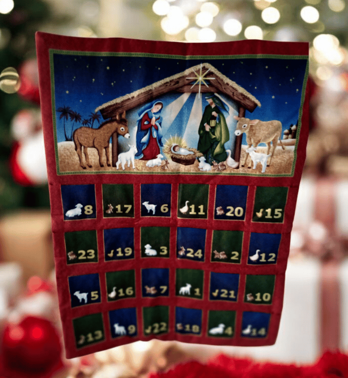Traditional Nativity Scene Advent Calendar 