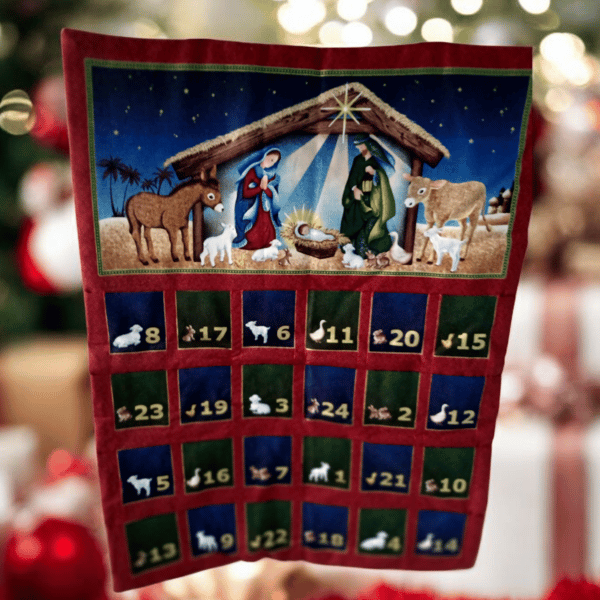 Traditional Nativity Scene Advent Calendar 