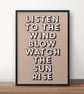 The Chain Lyric Poster Print - Retro Typography Wall Art - Image 3