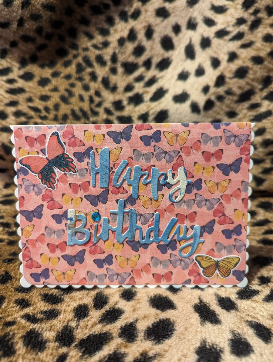 Birthday butterfly-tastic card