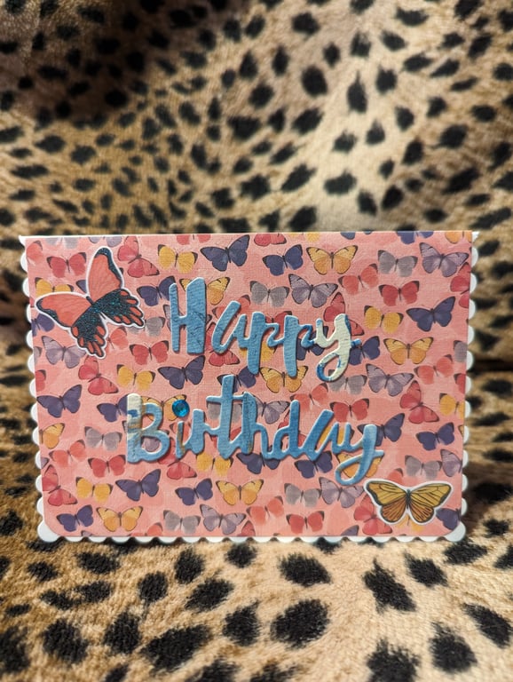 Birthday butterfly-tastic card