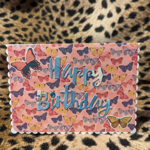 Birthday butterfly-tastic card
