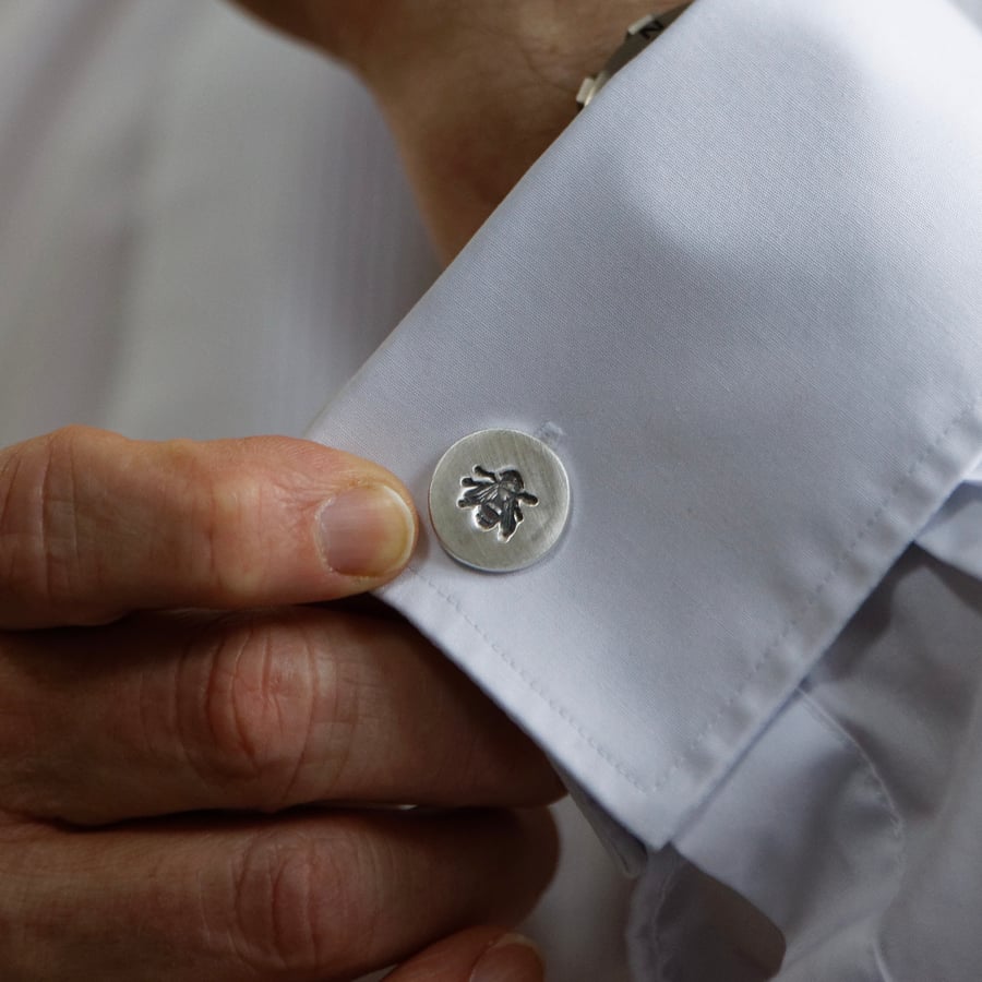 Silver Bee Cufflinks 