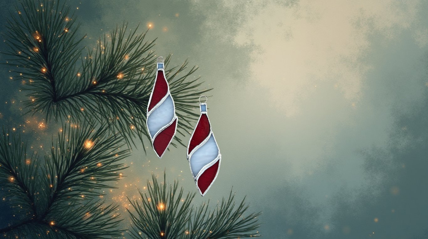 Christmas tree bauble - Gorgeous in stained glass