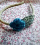 cute wool crochet hairband alice band no h12 - Image 3