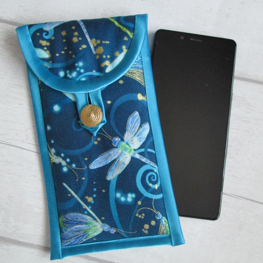 SOLD - Blue Dragonflies Glasses or Phone Case