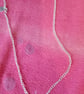 Handmade silver plated necklace with dragonfly charm