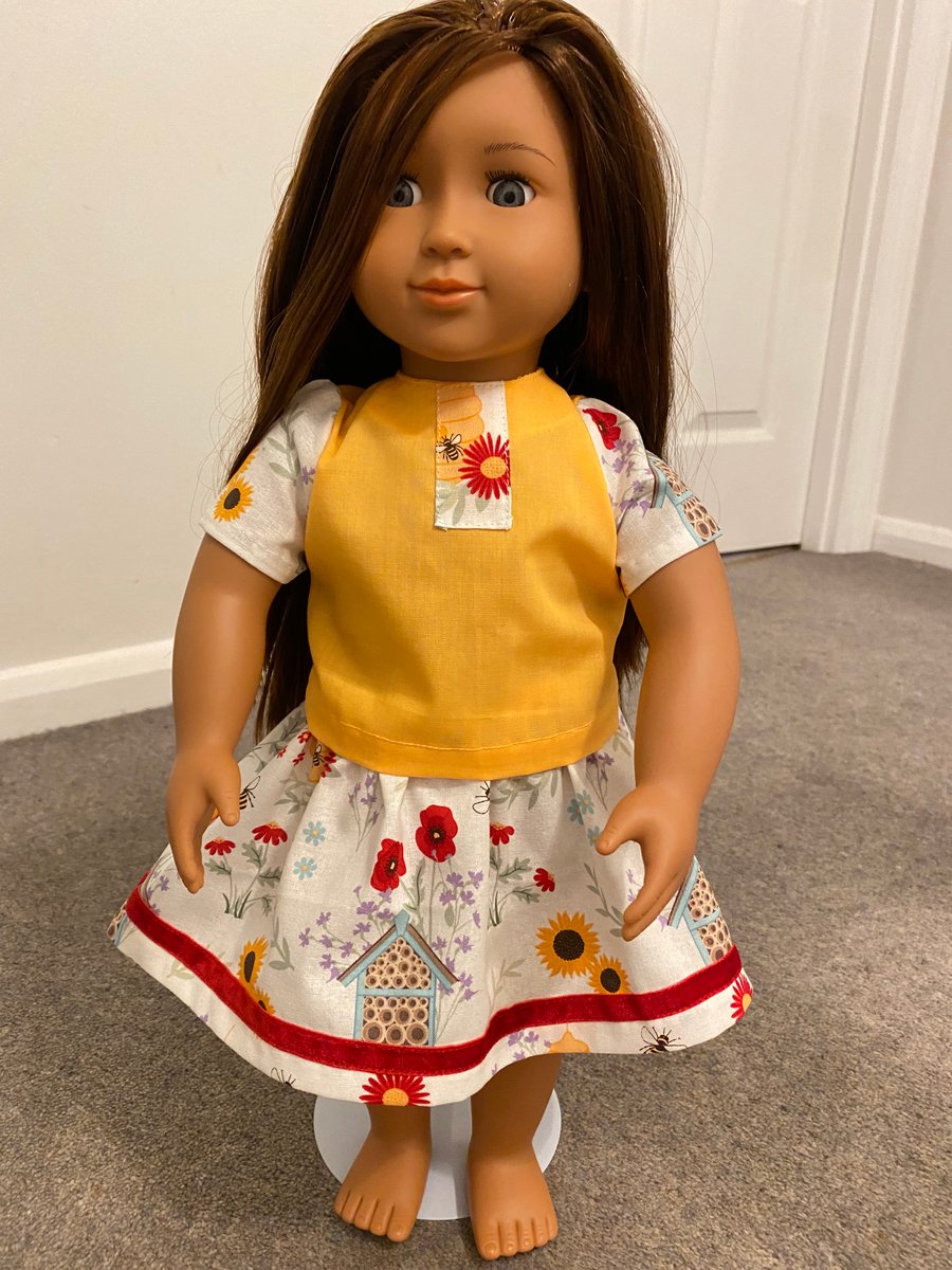 Dolls Bumble Bee Skirt and Top