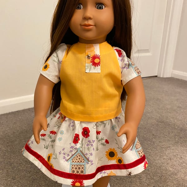 Dolls Bumble Bee Skirt and Top