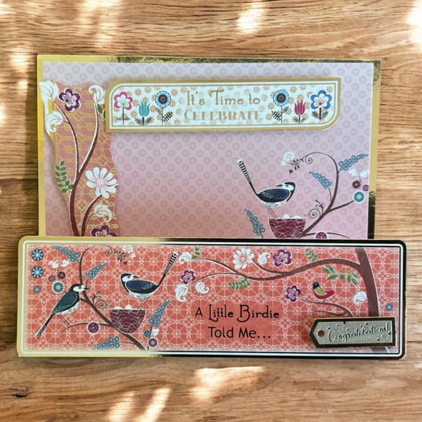 Stepper Congratulations Card. Bird Celebration Card. Congratulations Card.
