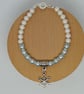 Two tone Snowflake charm bracelet - Image 1